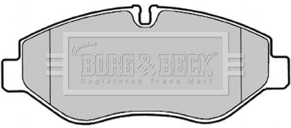 BORG & BECK Комплект тормозных колодок, дисковый тормоз BBP2021